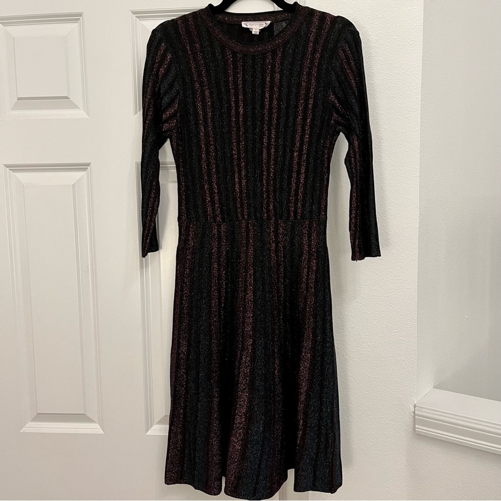 NWOT Nanette Lepore Shimmer Pleat Dress